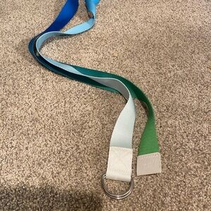 Blue Green Ombré Yoga Strap